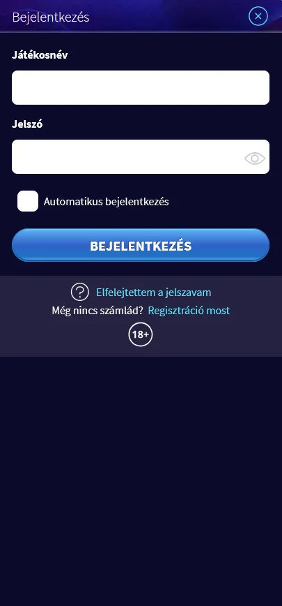 Mobil bejelentkezési oldal a Game Twist weboldalon a zökkenőmentes fiókhozzáféréshez okostelefonokról és tabletekről